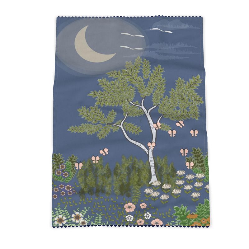 Tea Towel - Mystic Garden Night