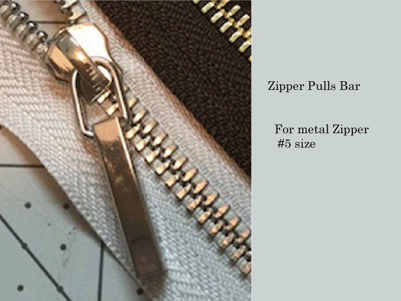 Zipper Pulls - Bar style for #5 Metal Zipper